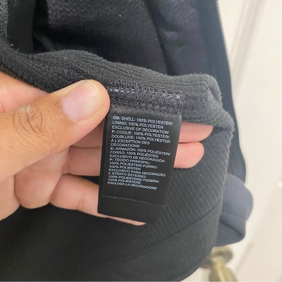 The North Face Vest Mens Black Fleece Full Zip Pockets Size XL Embroidered Logo - Picture 9 of 9